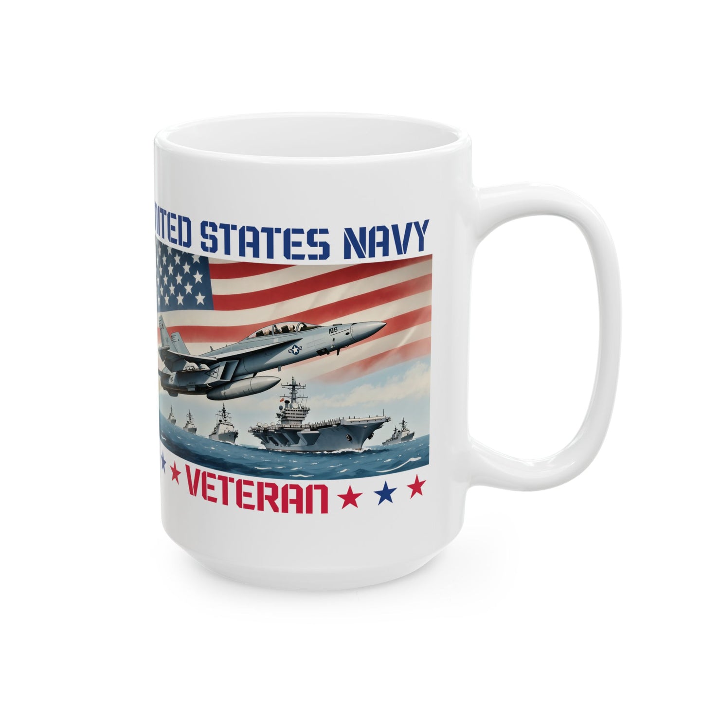 U.S. Navy Veteran Ceramic Mug (11oz, 15oz)