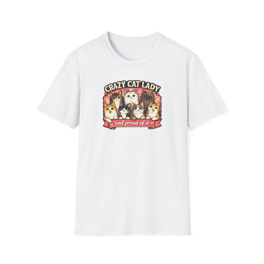 Crazy Cat Lady Unisex Softstyle T-Shirt