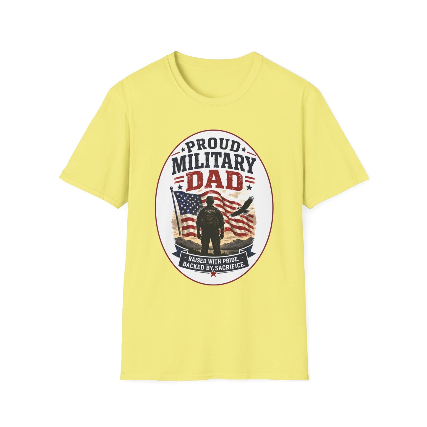 Proud Military Dad Unisex Softstyle T-Shirt