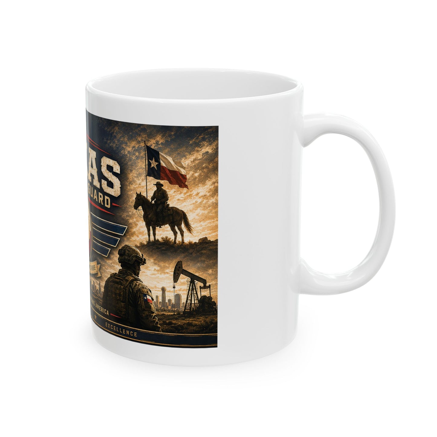 Texas National Guard Ceramic Mug (11oz & 15oz)