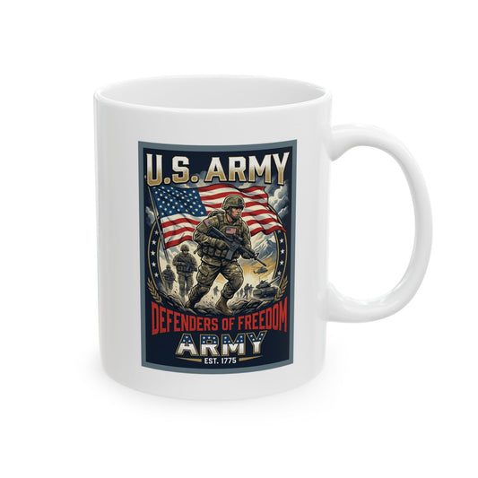 U.S. Army Defenders of Freedom Ceramic Mug (11oz, 15oz)