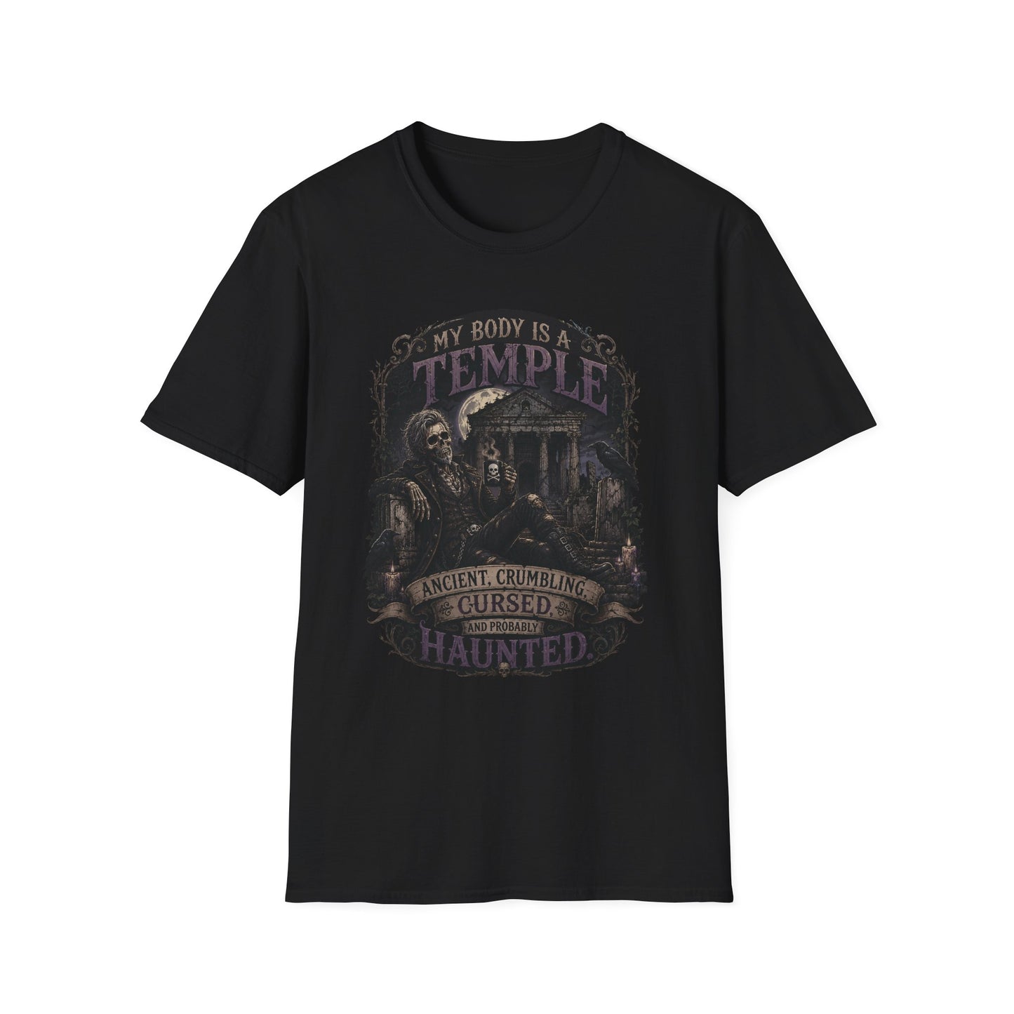 Body a Temple - Male Unisex Softstyle T-Shirt