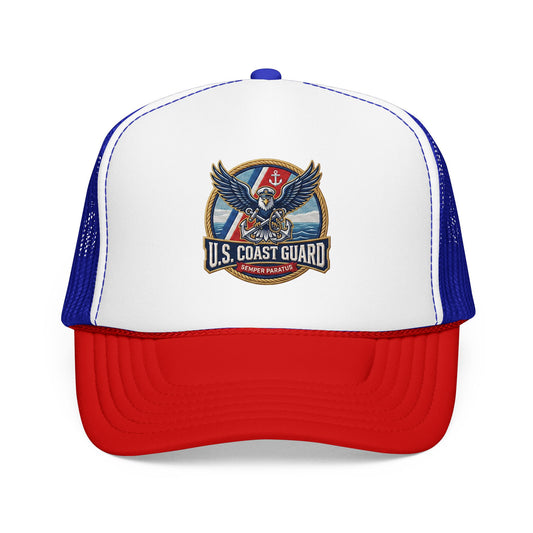 U.S. Coast Guard Patriotic Trucker Hat