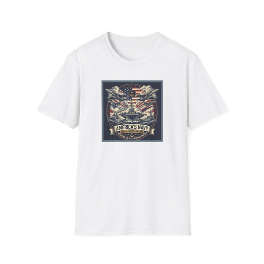 America's Navy Defending Freedom Unisex Softstyle T-Shirt