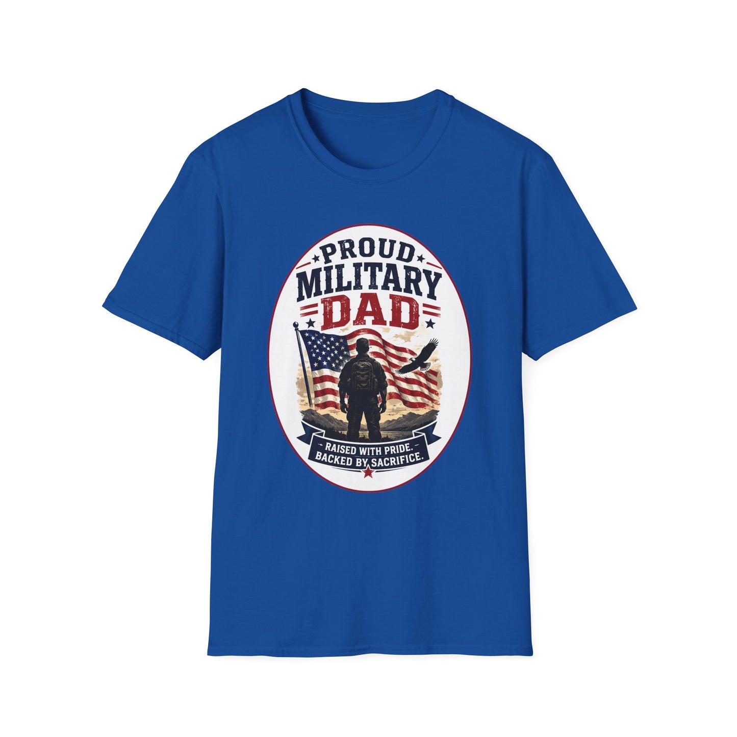 Proud Military Dad Unisex Softstyle T-Shirt