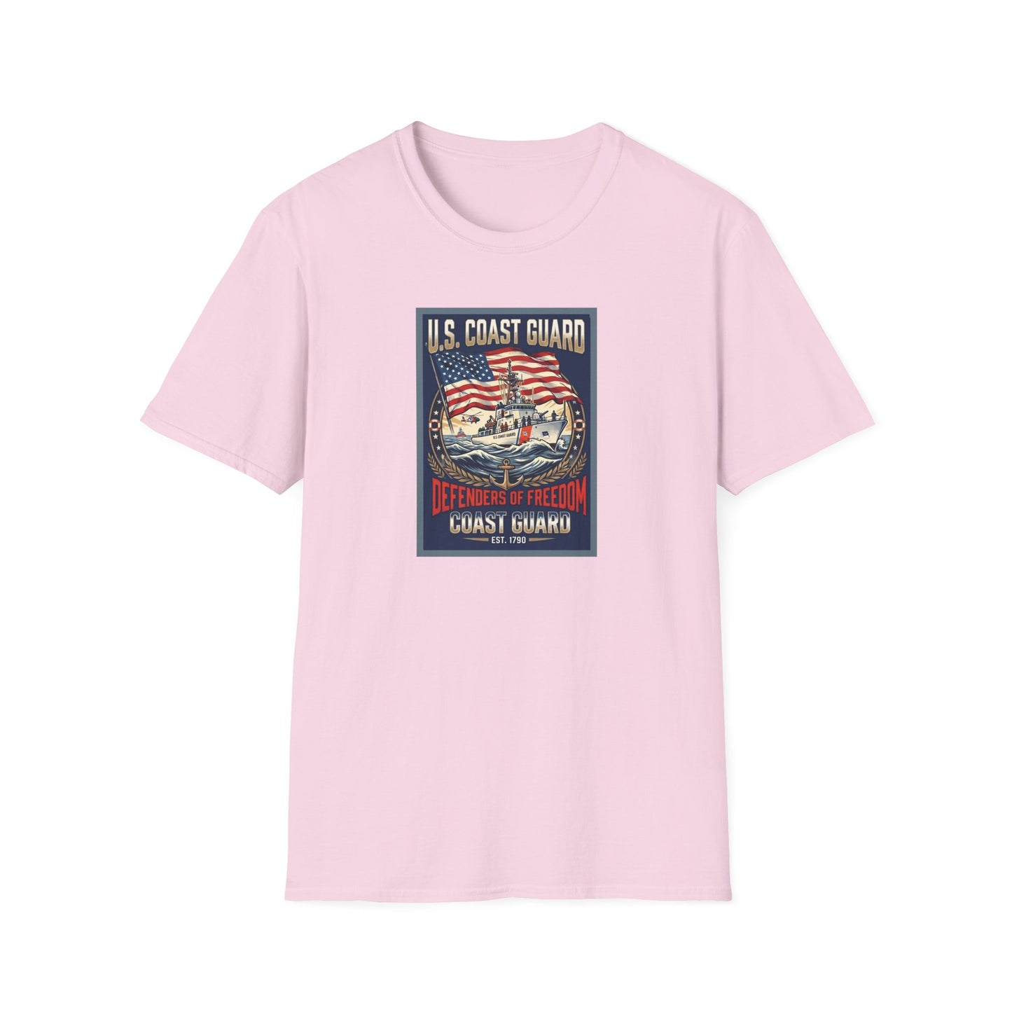 U.S. Coast Guard Defenders of Freedom Unisex Softstyle T-Shirt