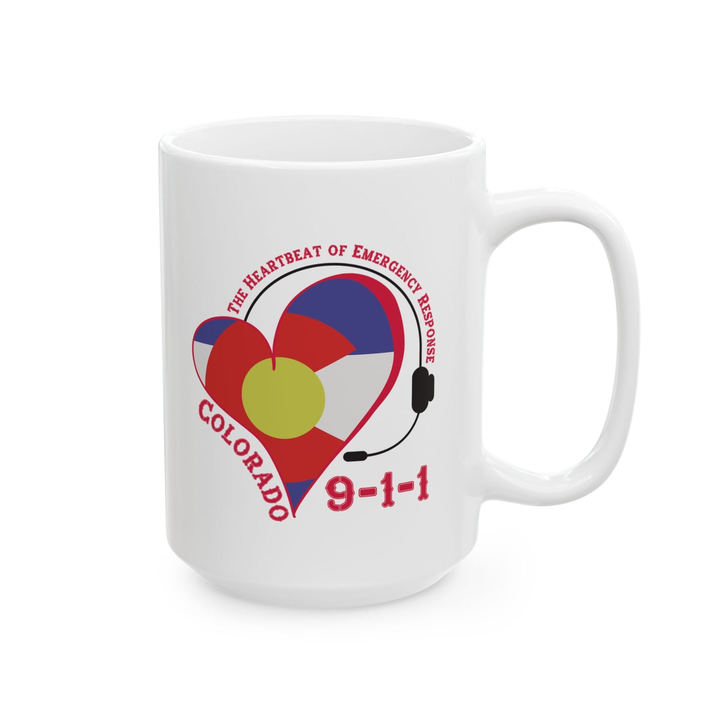 Colorado 911 Heartbeat Ceramic Mug (11oz, 15oz)