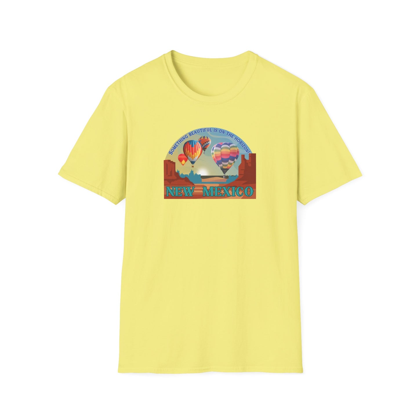 Something Beautiful on the Horizon - Balloons Unisex Softstyle T-Shirt