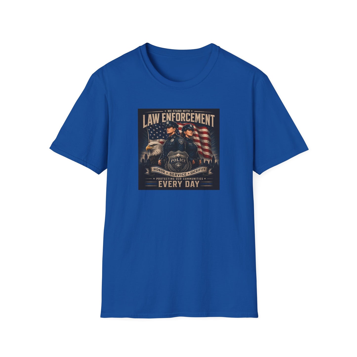 Support Law Enforcement Unisex Softstyle T-Shirt
