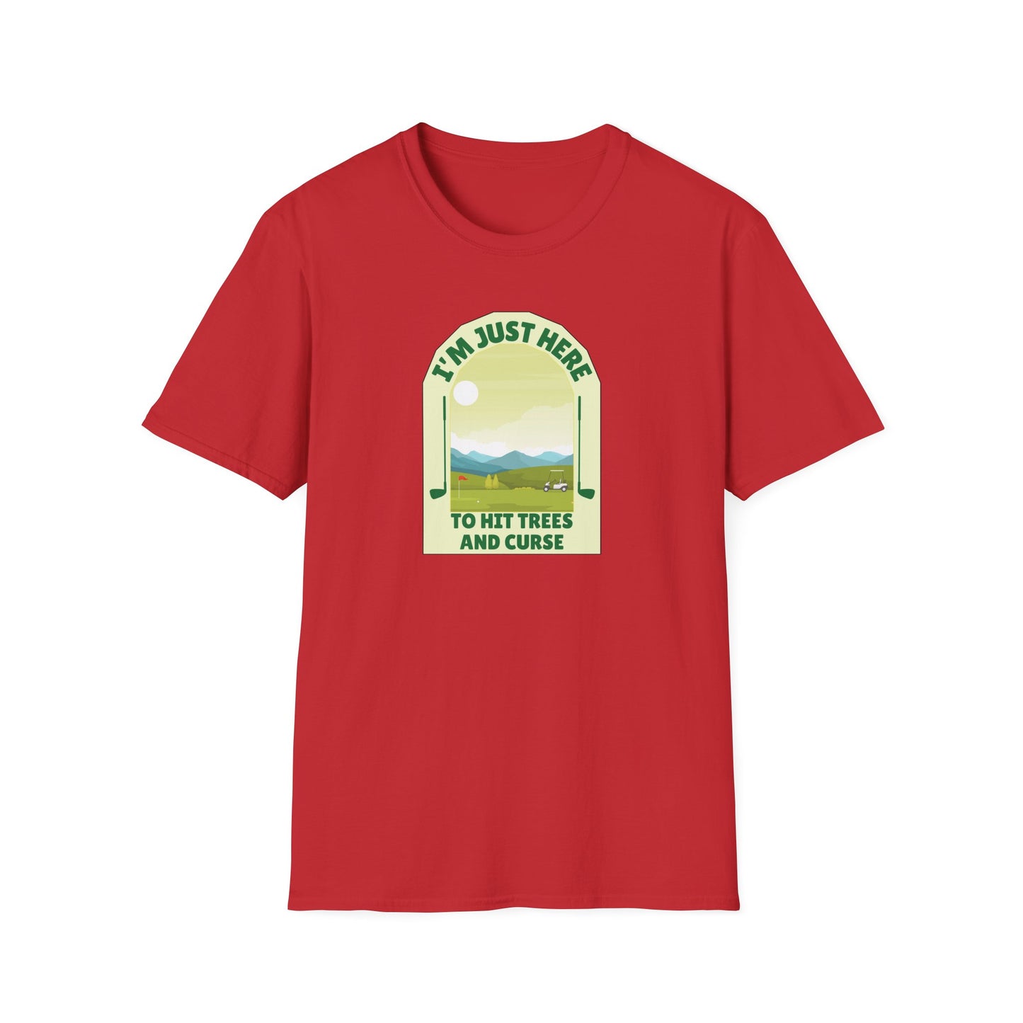 Golf: Hitting Trees & Cursing Unisex Softstyle T-Shirt