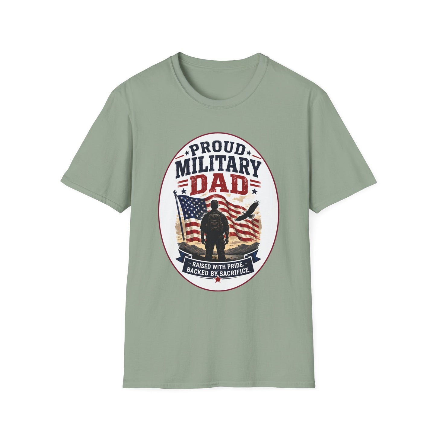 Proud Military Dad Unisex Softstyle T-Shirt