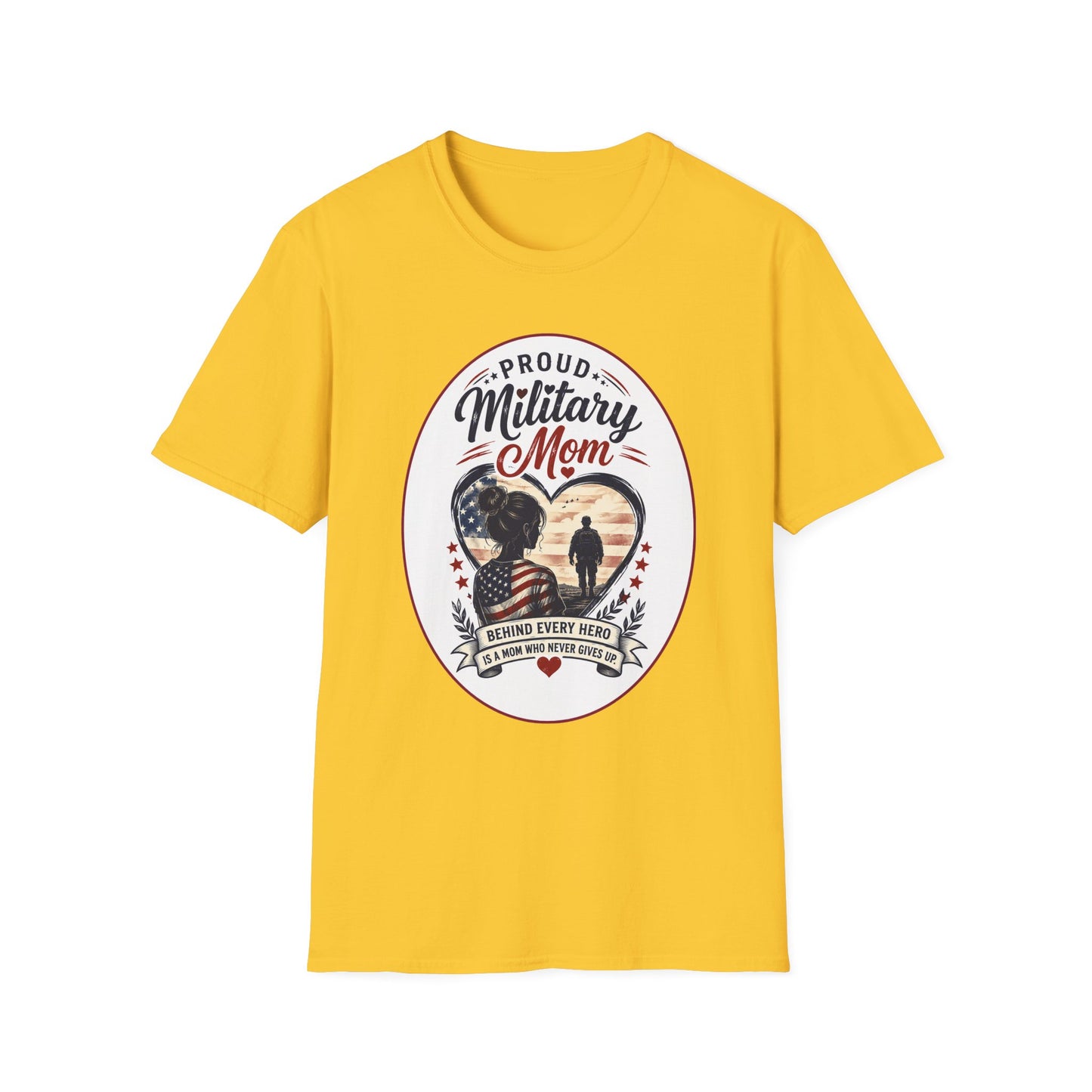 Proud Military Mom Unisex Softstyle T-Shirt