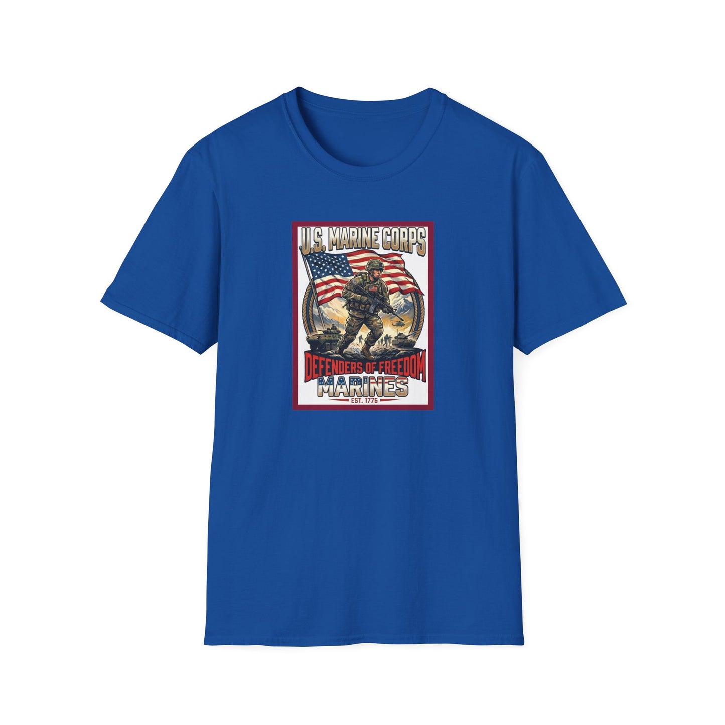 U.S. Marine Corps Defenders of Freedom Unisex Softstyle T-Shirt