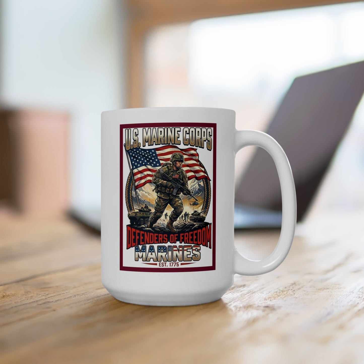 U.S. Marine Corps Defenders of Freedom Ceramic Mug (11oz, 15oz)