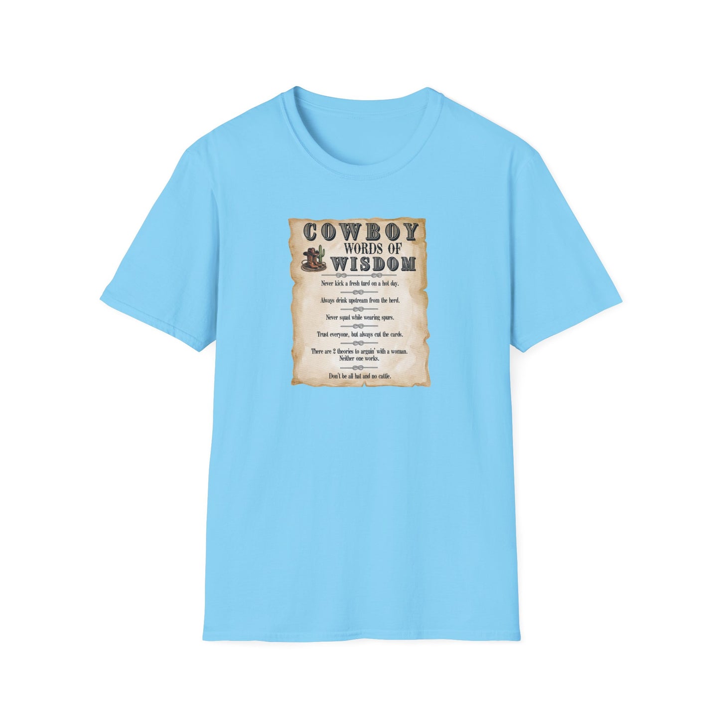 Good Ole Cowboy Wisdom Unisex Softstyle T-Shirt