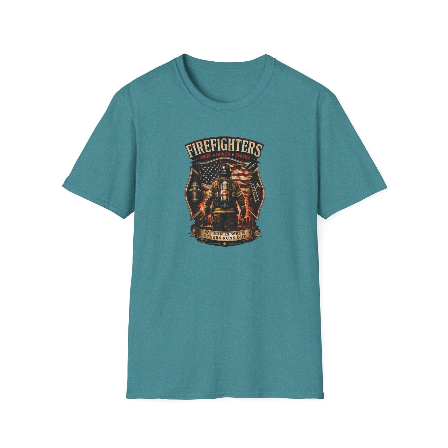 Firefighters: Pride, Honor, Service Unisex Softstyle T-Shirt