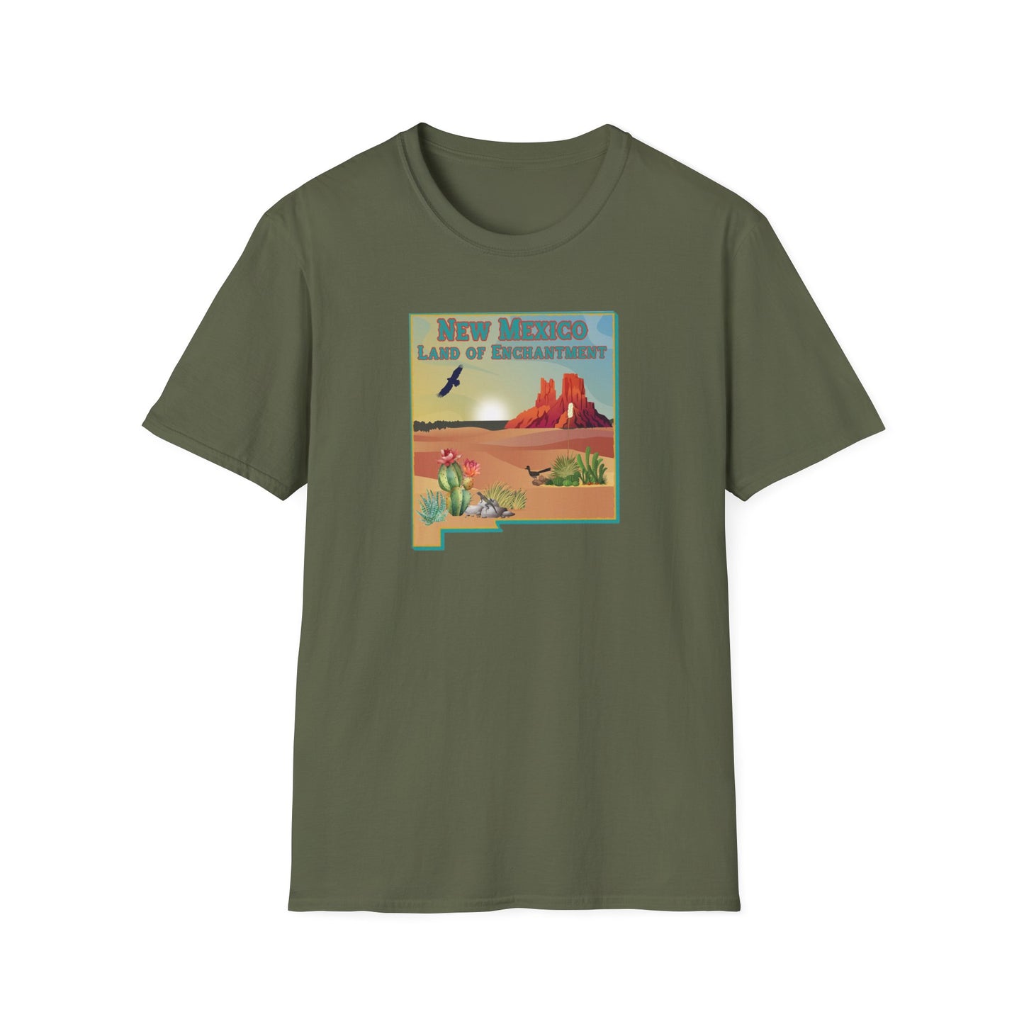 New Mexico: Land of Enchantment - Desert Unisex Softstyle T-Shirt
