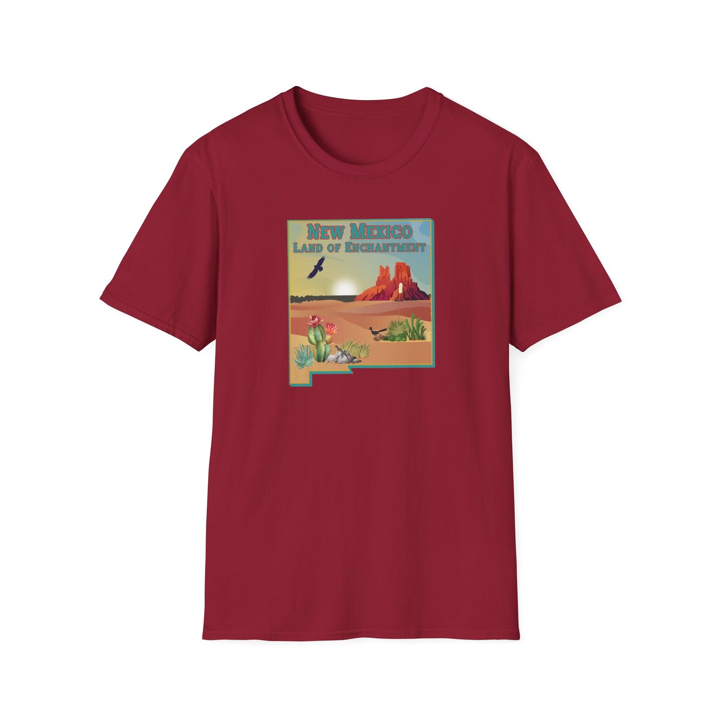 New Mexico: Land of Enchantment - Desert Unisex Softstyle T-Shirt