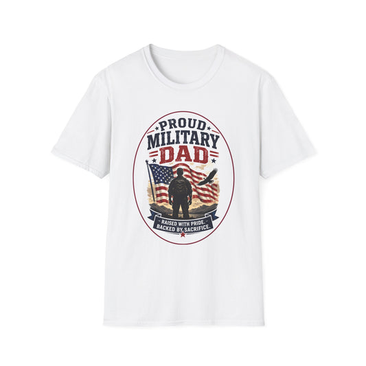 Proud Military Dad Unisex Softstyle T-Shirt