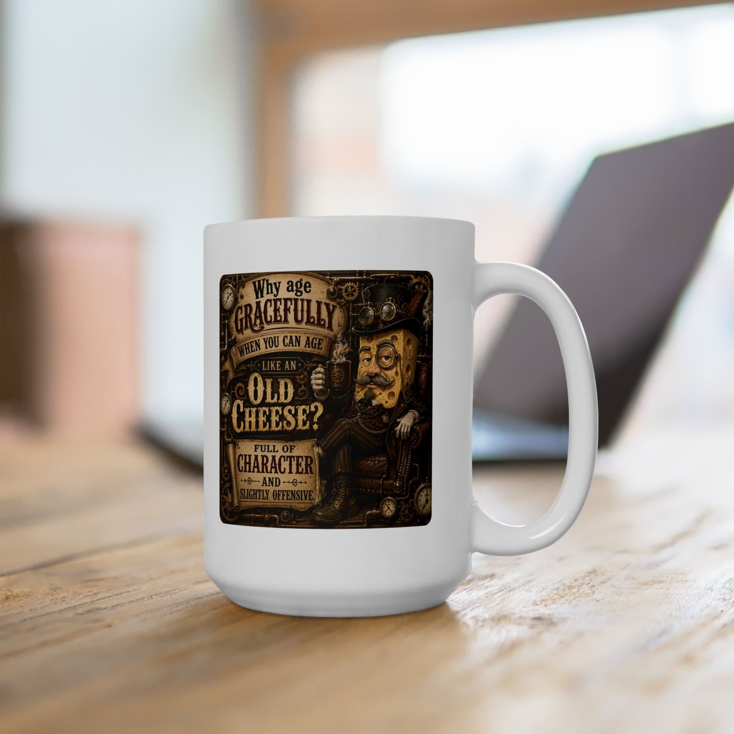 Old Cheese Ceramic Mug (11oz, 15oz)