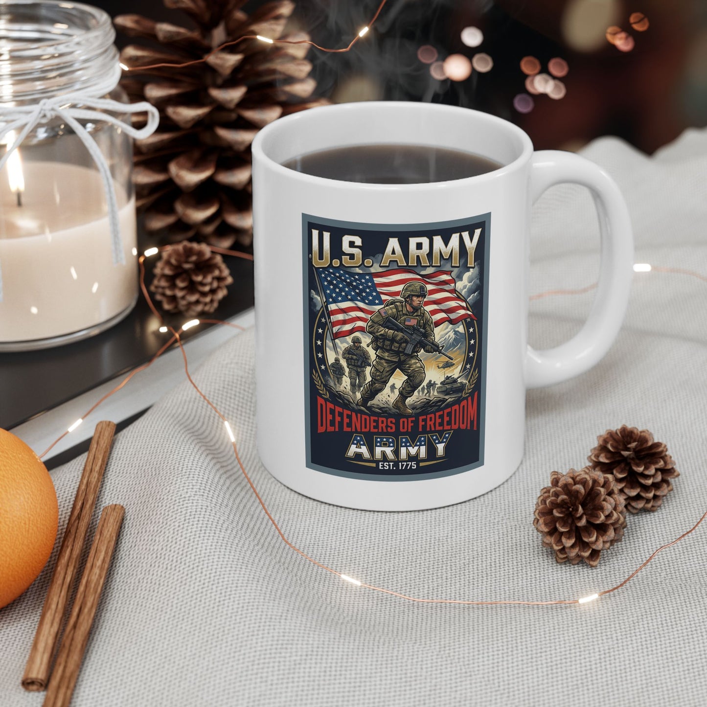 U.S. Army Defenders of Freedom Ceramic Mug (11oz, 15oz)