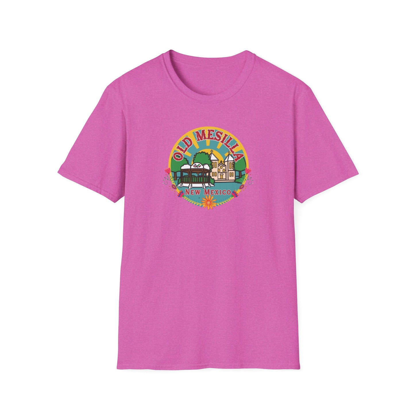 Old Mesilla - Round Unisex Softstyle T-Shirt