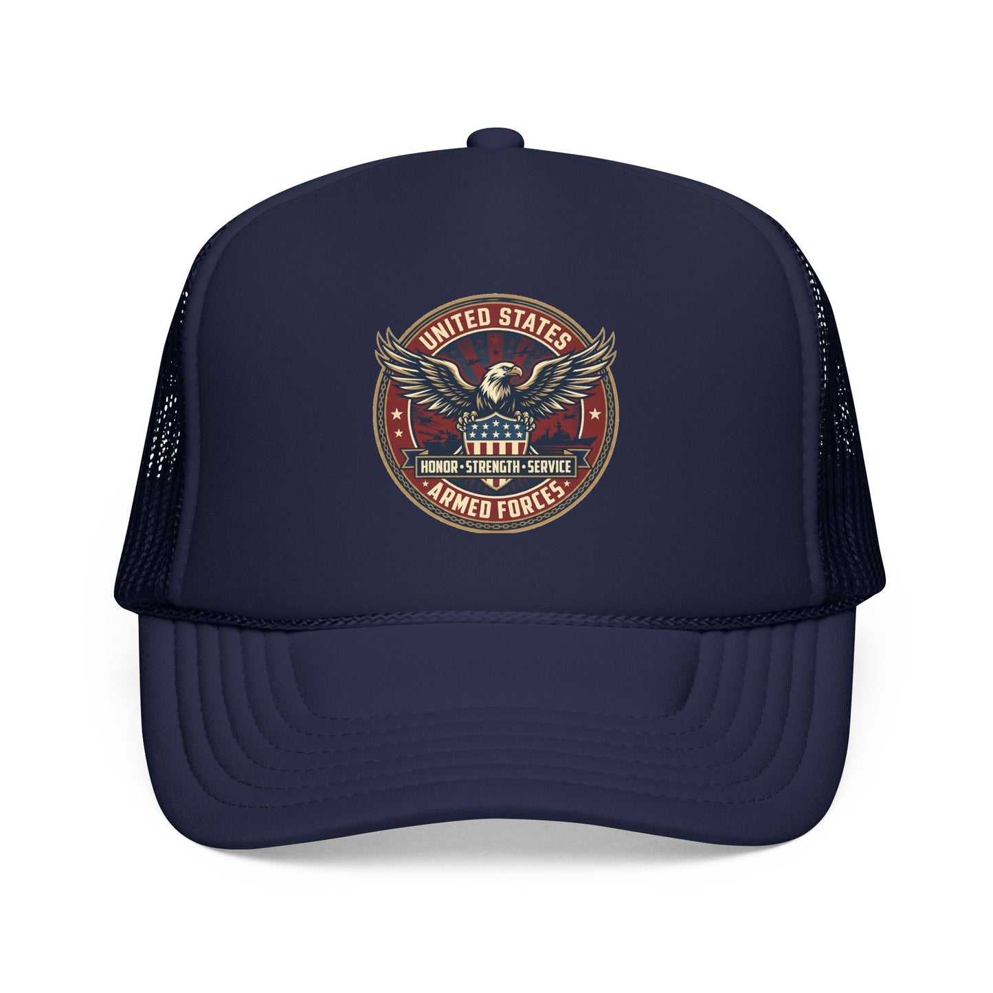 U.S. Armed Forces Patriotic Trucker Hat