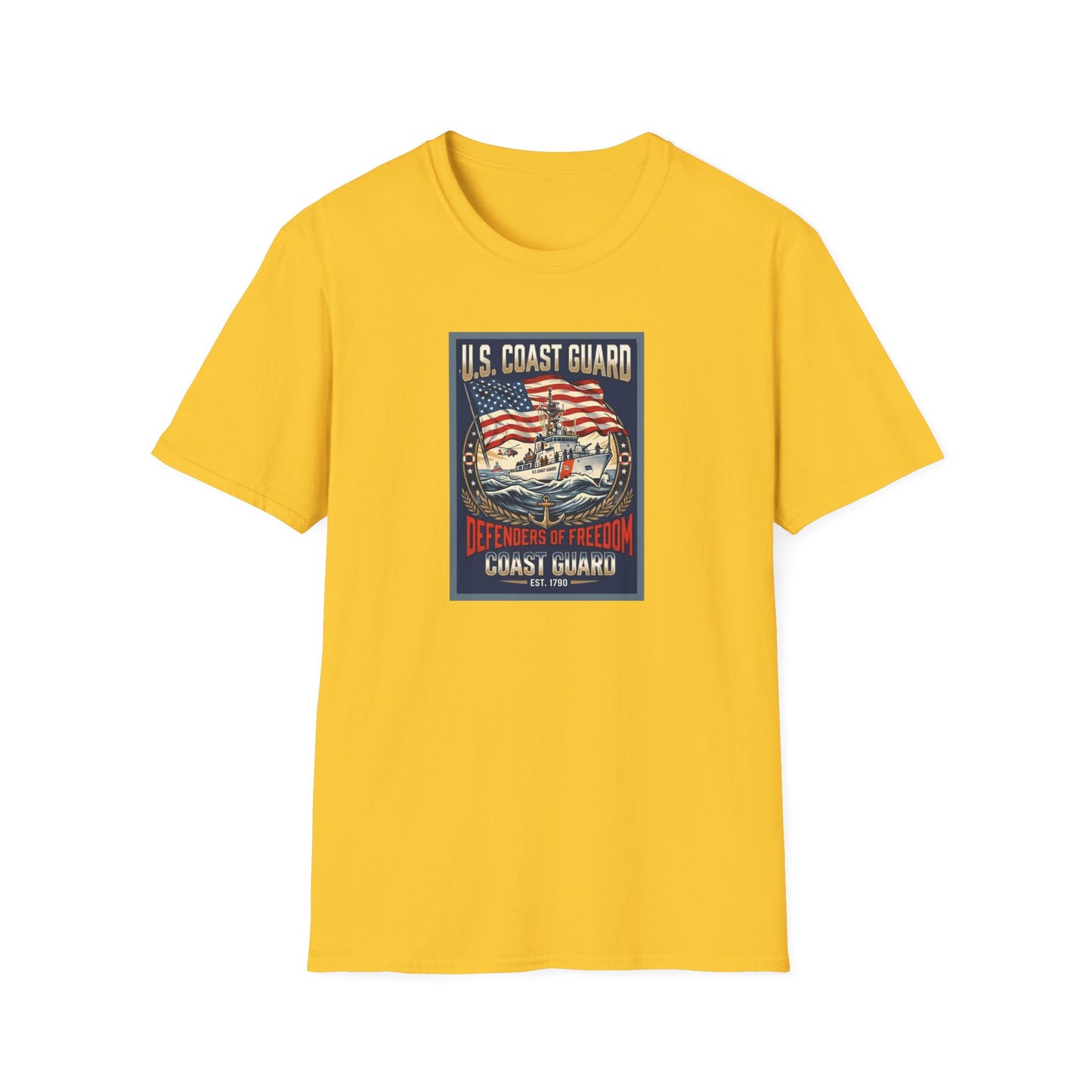 U.S. Coast Guard Defenders of Freedom Unisex Softstyle T-Shirt