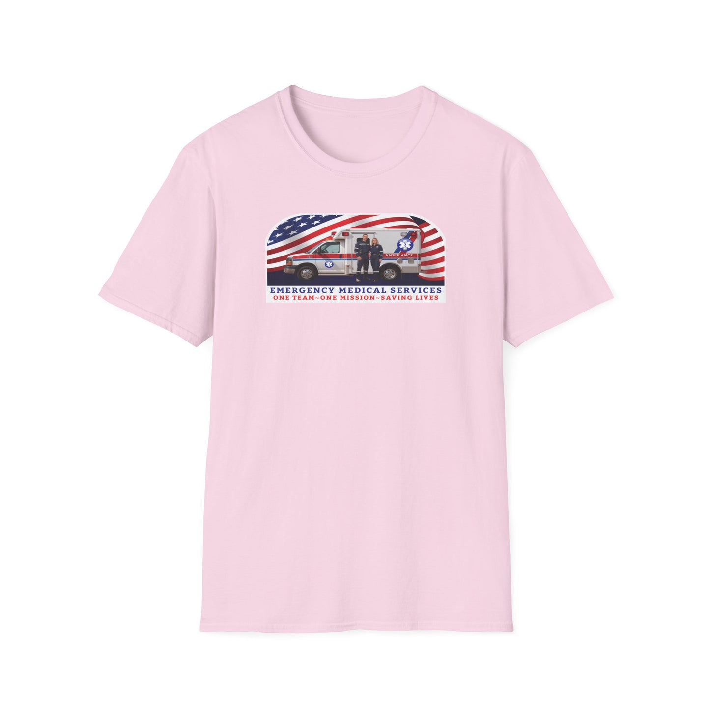 EMS: One Team One Mission Unisex Softstyle T-Shirt