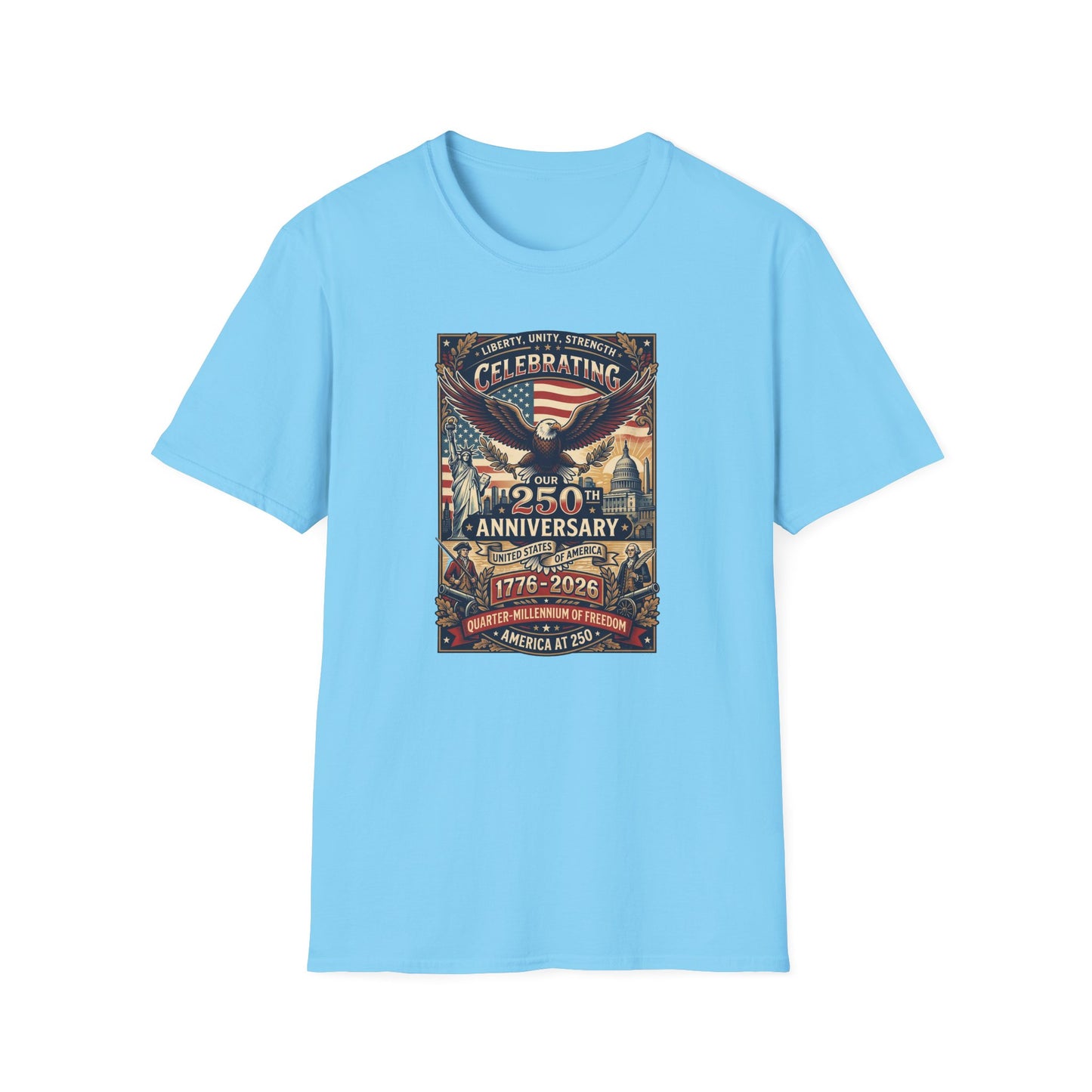 America 250: Patriots Unisex Softstyle T-Shirt