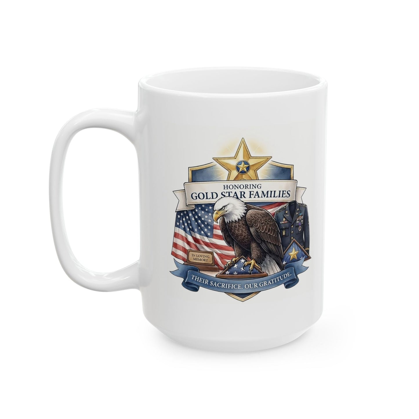 Gold Star Family Ceramic Mug (11oz, 15oz)