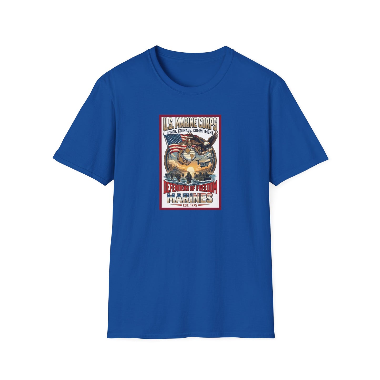 U.S. Marine Corps Honor, Courage, Commitment Unisex Softstyle T-Shirt