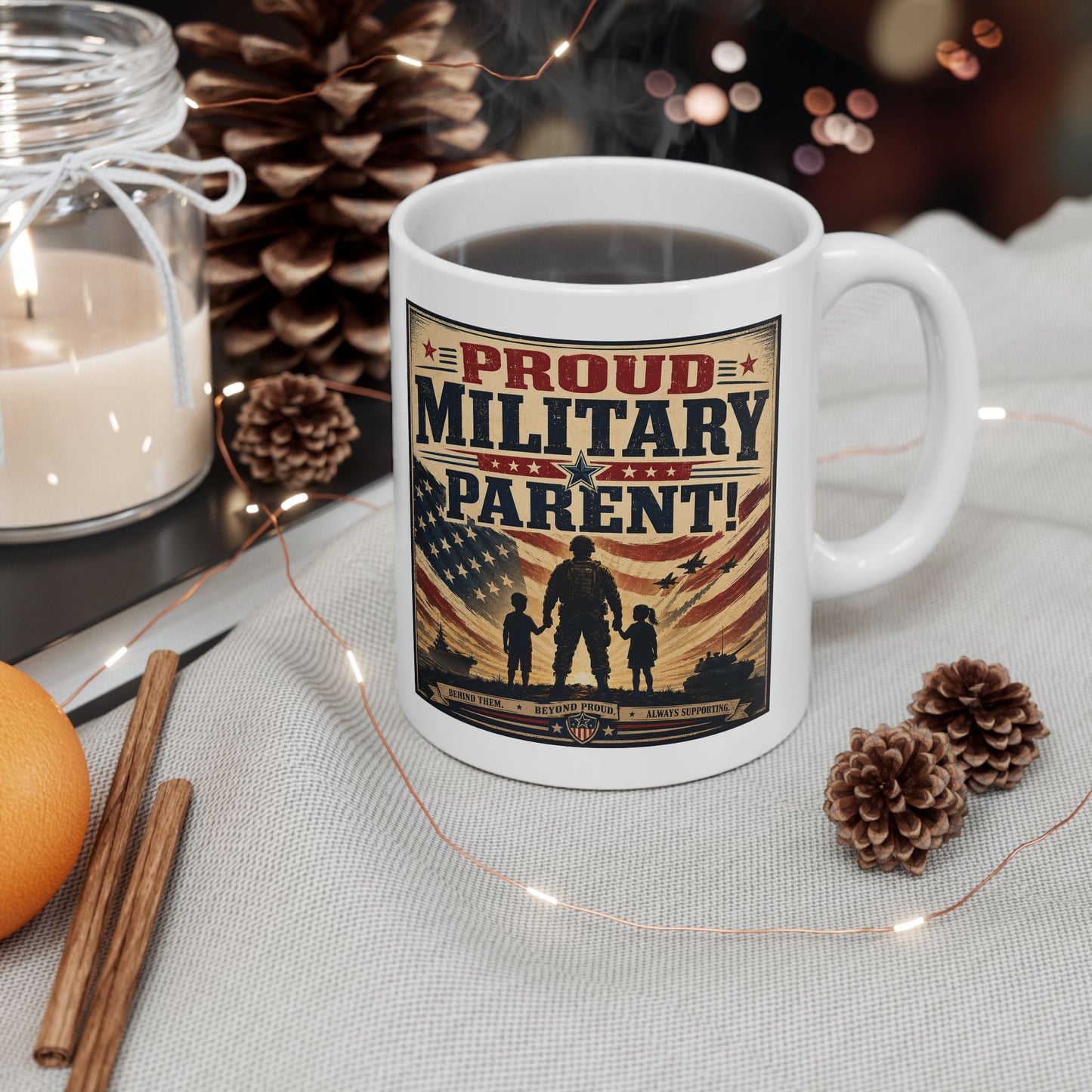 Proud Military Parent Ceramic Mug (11oz, 15oz)