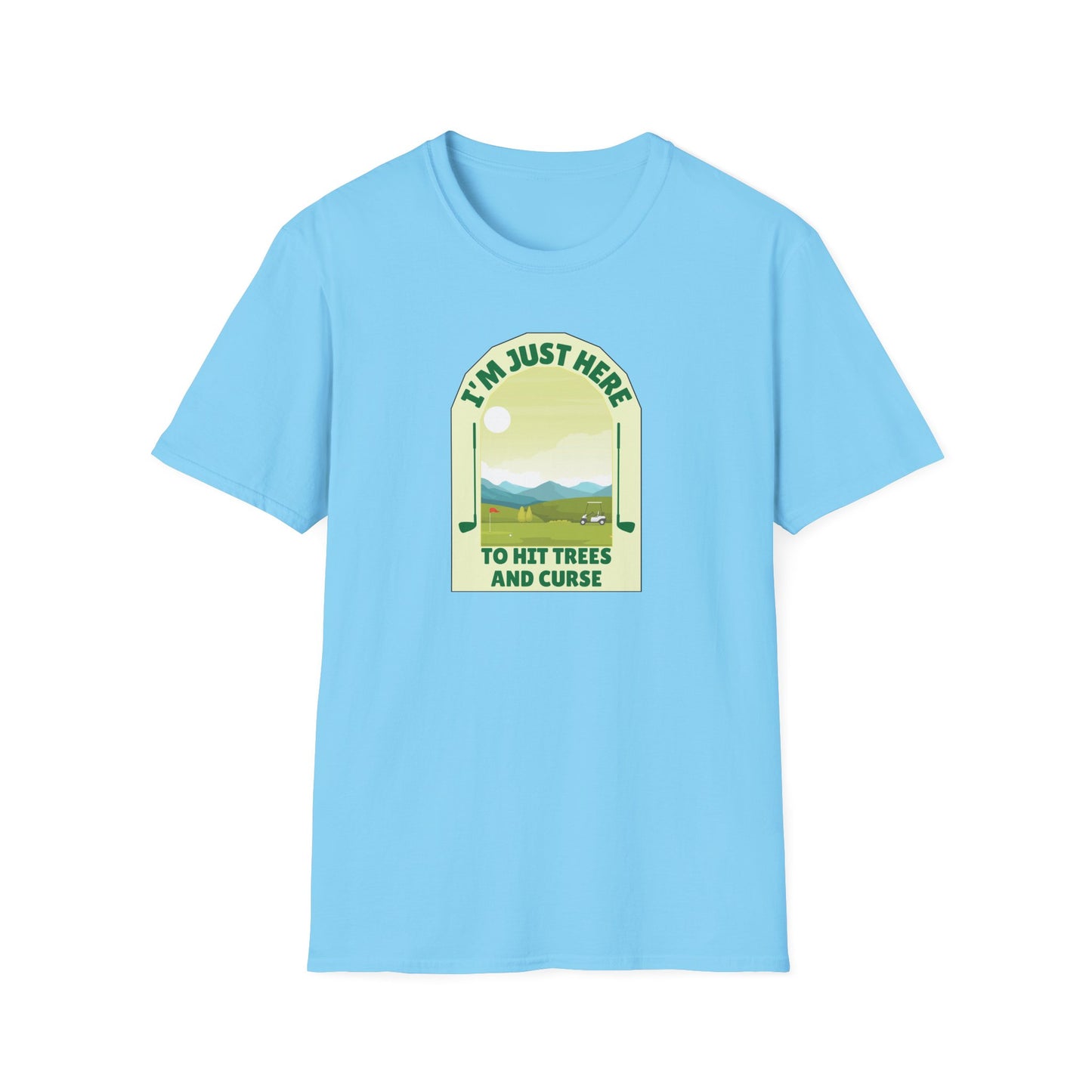 Golf: Hitting Trees & Cursing Unisex Softstyle T-Shirt