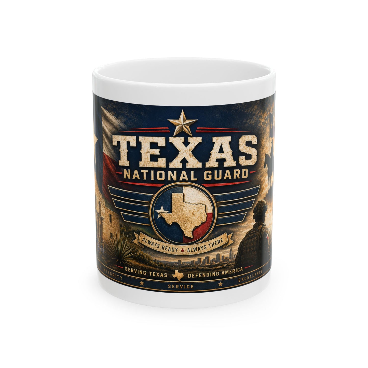 Texas National Guard Ceramic Mug (11oz & 15oz)