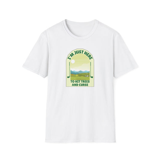 Golf: Hitting Trees & Cursing Unisex Softstyle T-Shirt