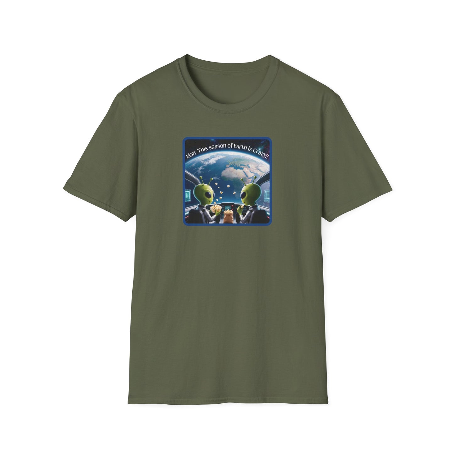 Extraterrestrials Enjoying the Show Unisex Softstyle T-Shirt
