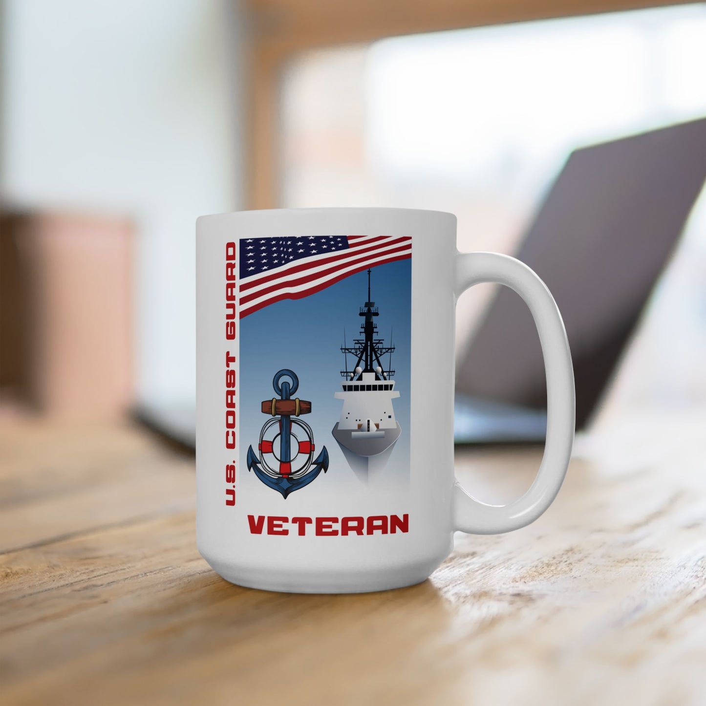 U.S. Coast Guard Veteran Ceramic Mug (11oz, 15oz)