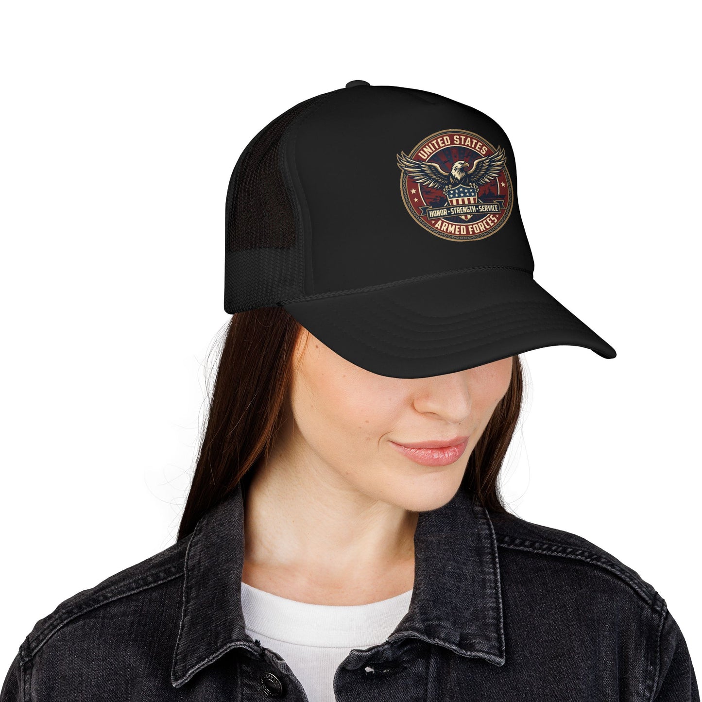 U.S. Armed Forces Patriotic Trucker Hat