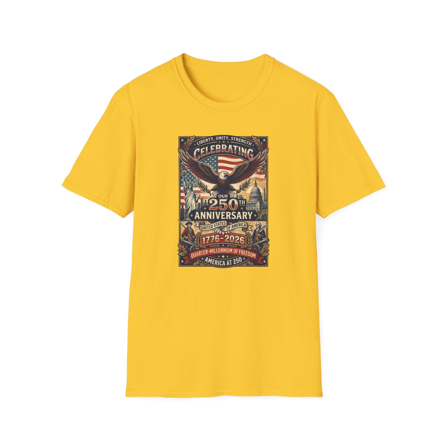 America 250: Patriots Unisex Softstyle T-Shirt