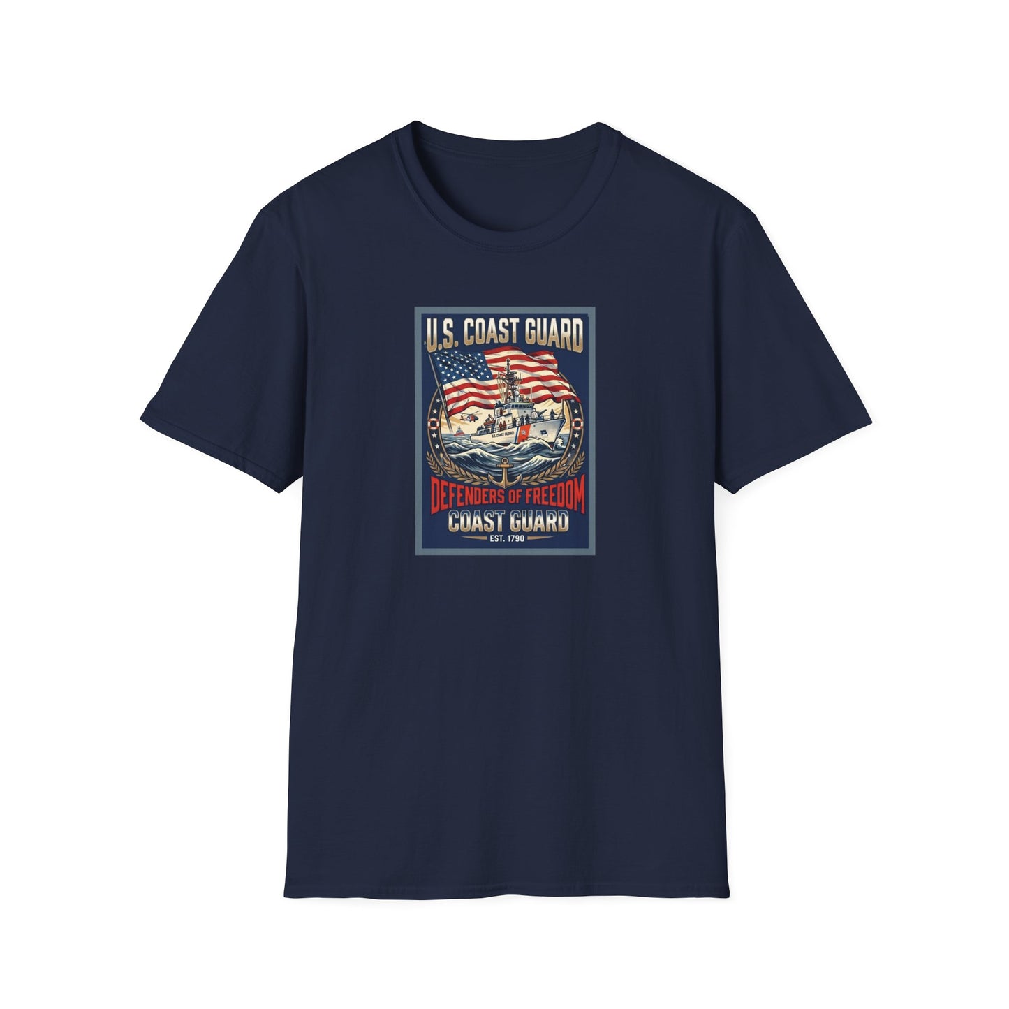 U.S. Coast Guard Defenders of Freedom Unisex Softstyle T-Shirt