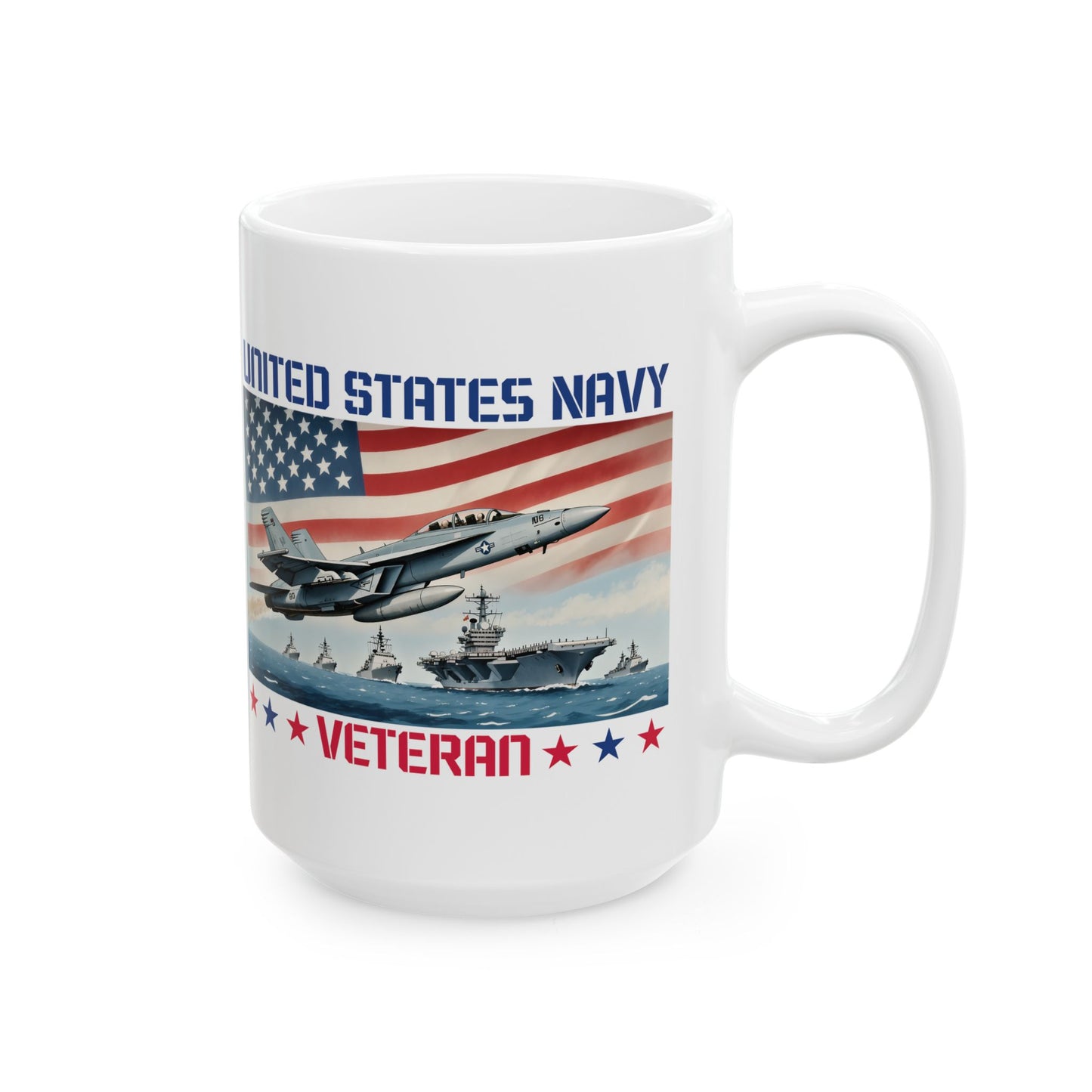 U.S. Navy Veteran Ceramic Mug (11oz, 15oz)