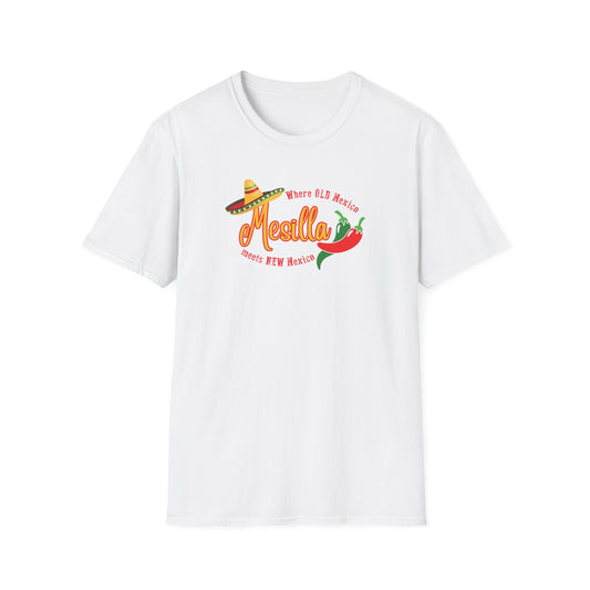 Where Old Mexico Meets New Mexico Unisex Softstyle T-Shirt