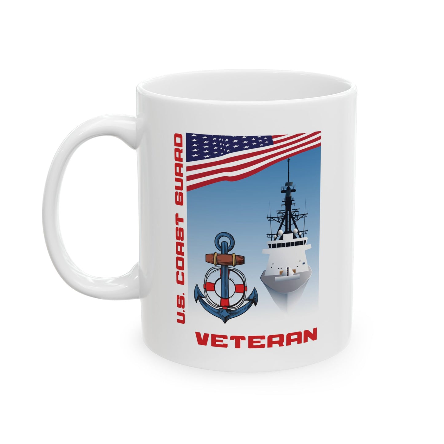 U.S. Coast Guard Veteran Ceramic Mug (11oz, 15oz)