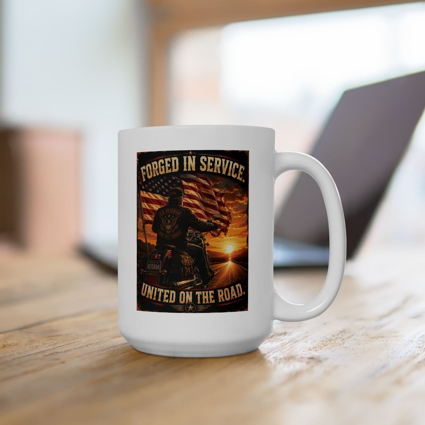 United on the Road Veteran Riders Ceramic Mug (11oz, 15oz)
