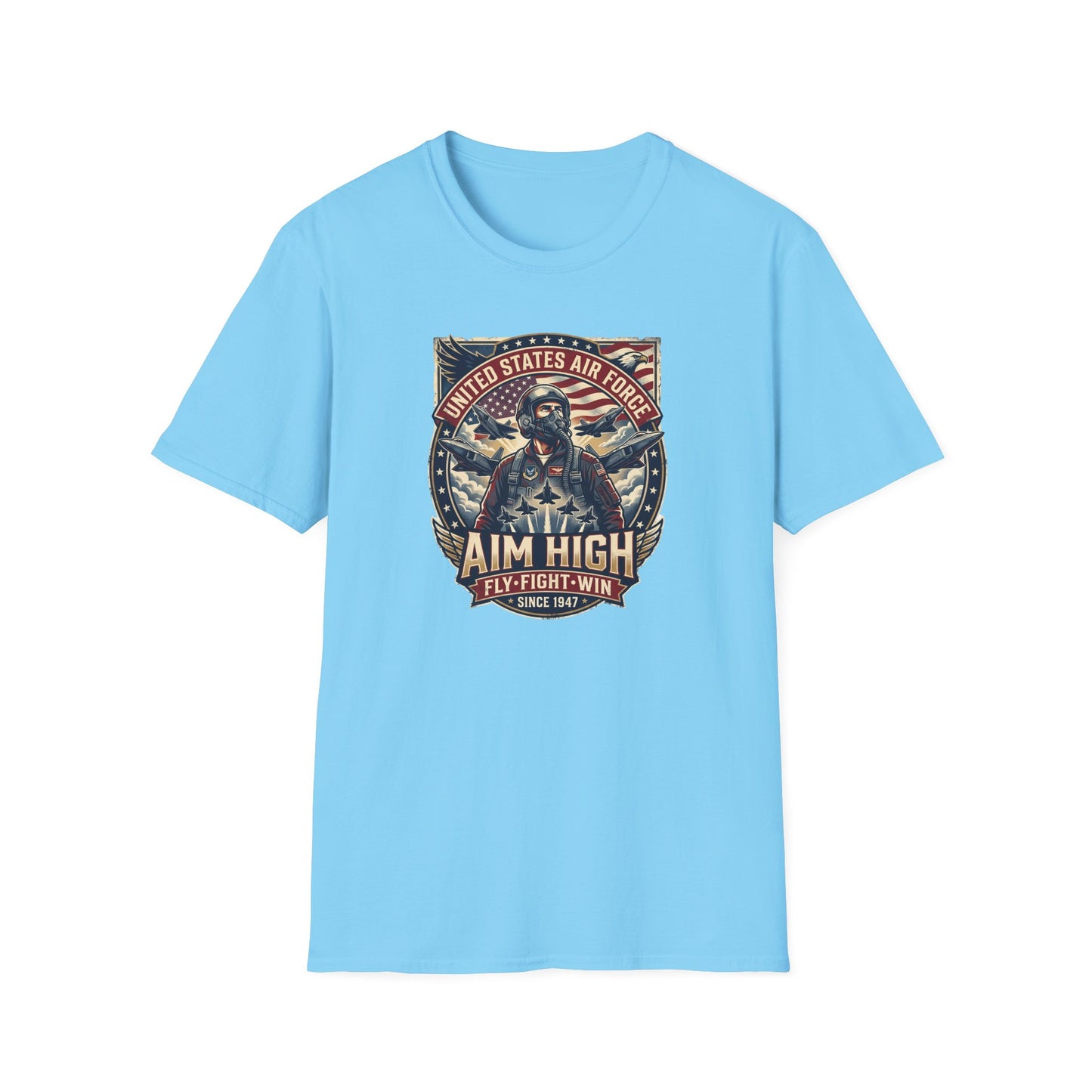 U.S. Air Force: Aim High Unisex Softstyle T-Shirt