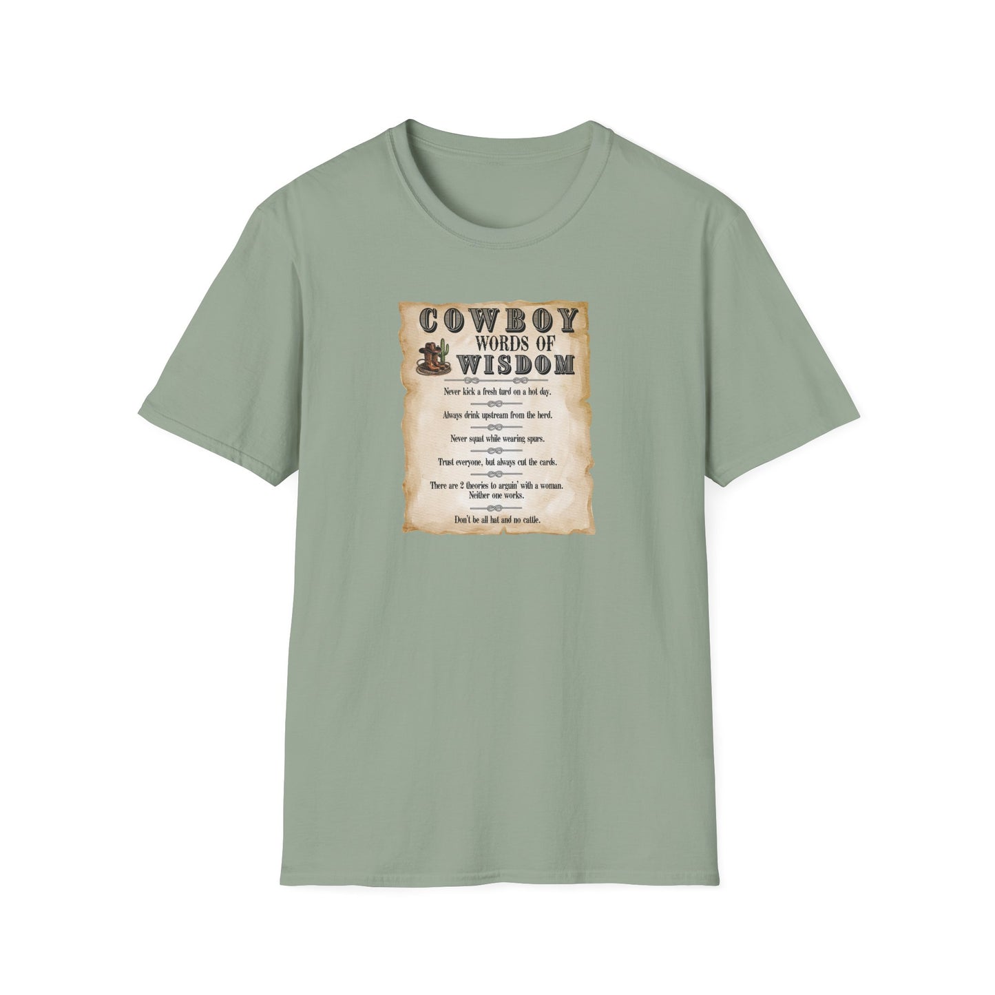Good Ole Cowboy Wisdom Unisex Softstyle T-Shirt