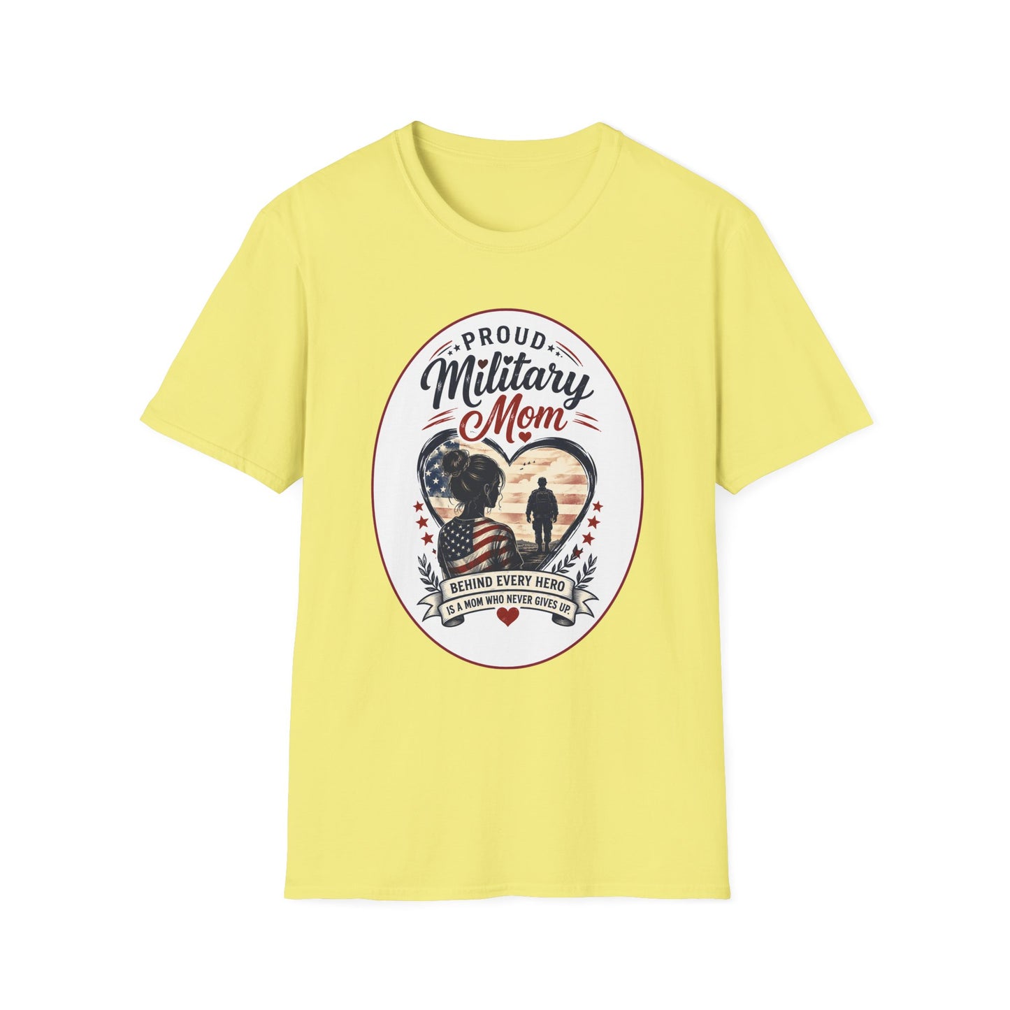 Proud Military Mom Unisex Softstyle T-Shirt