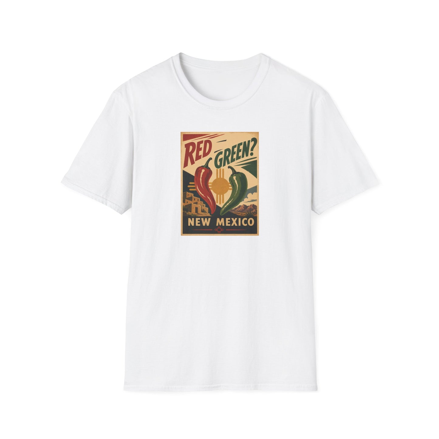 Red or Green? Unisexn Softstyle T-Shirt