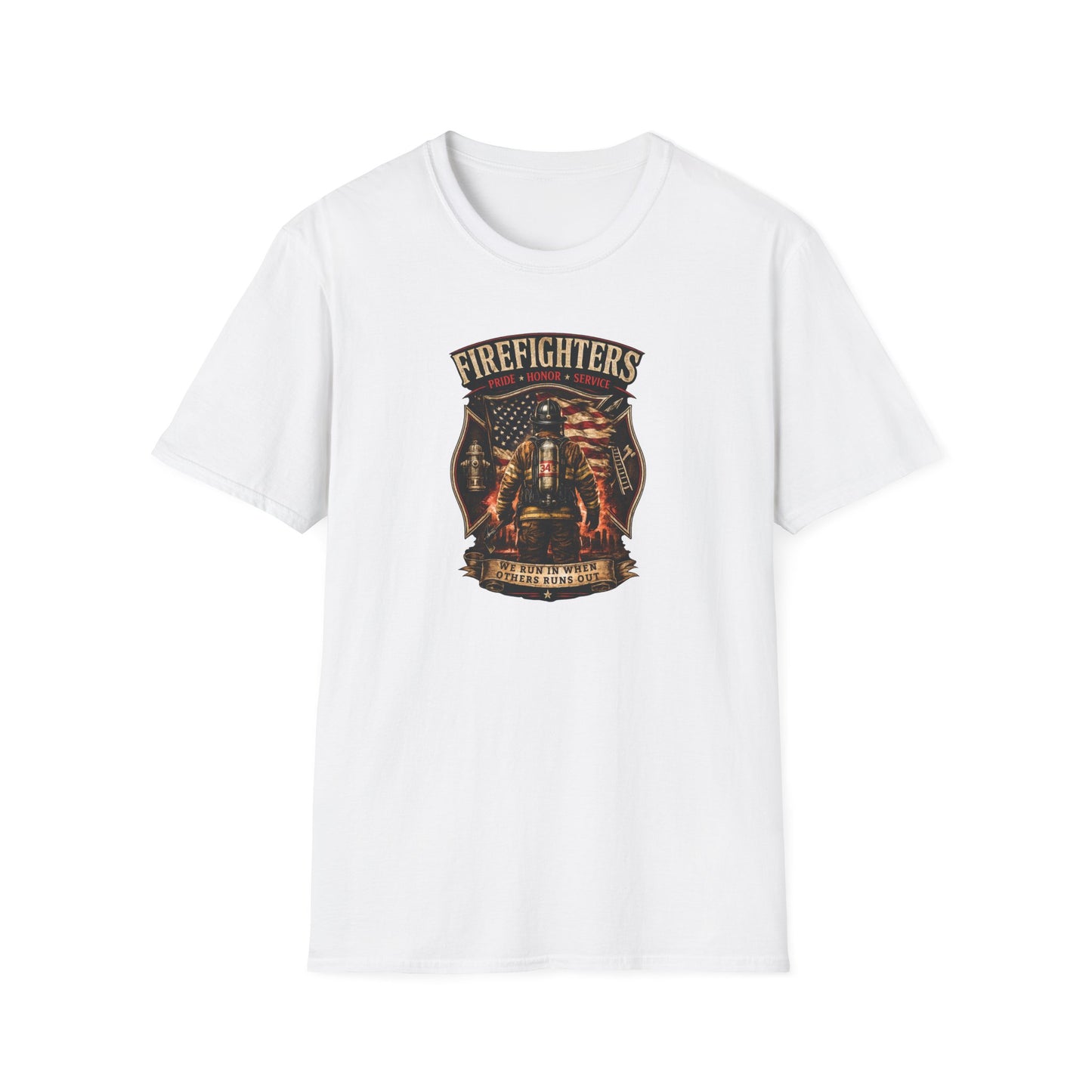 Firefighters: Pride, Honor, Service Unisex Softstyle T-Shirt